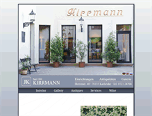 Tablet Screenshot of kirrmann.com